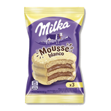 Milka Alfajor Triple White Chocolate with Chocolate Mousse, 55 g (Pack of 12)